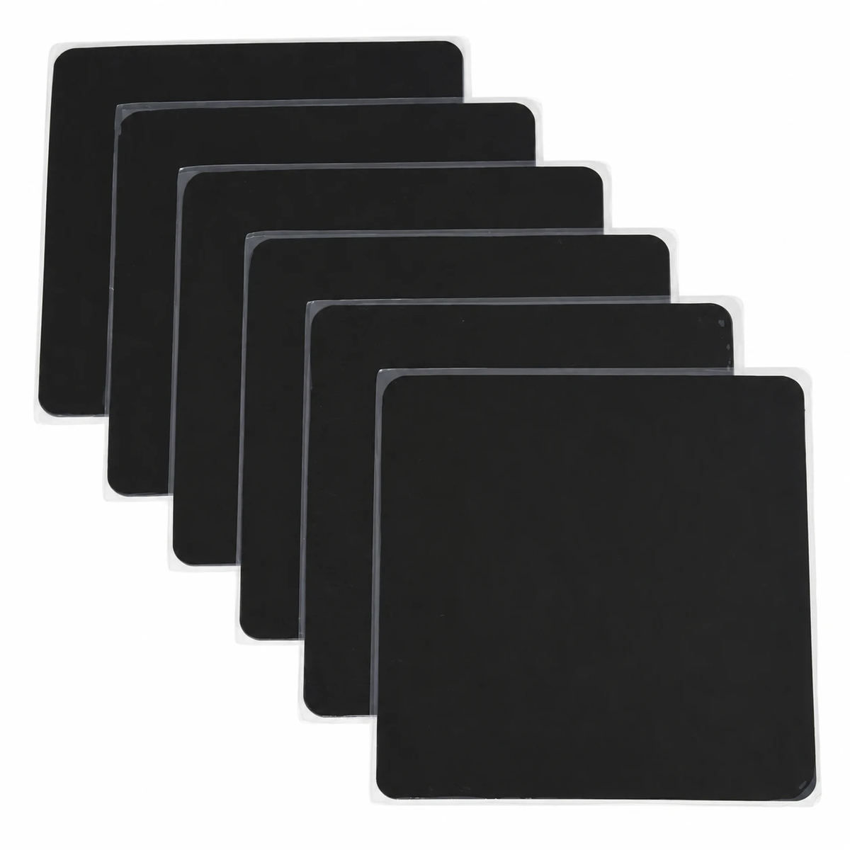 Love2Stick Nano Gel Grip Pads in Black, 6-pack of 8 x 8-inch square pads