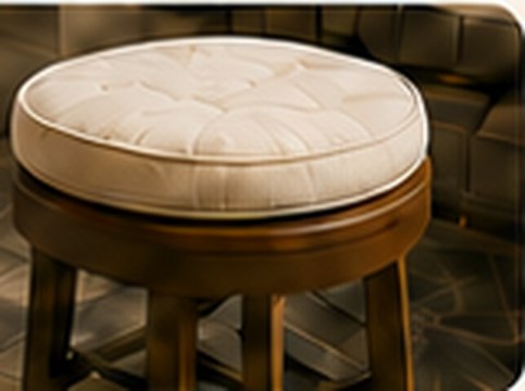 Love2Stick grip pad used under a bar stool cushion